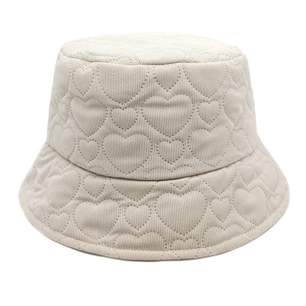 oly-c5ff599bf56a797e105ff23ffd53657a Wholesale Heart Pattern Corduroy Fisherman Hat for Women Winter Warm Sunscreen Light Green Boutique Hat