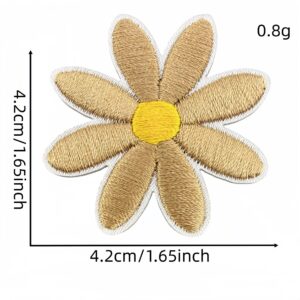 Light brown large floral appliqué #13