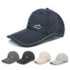oly-c609810256e460e58a81f0947cf516f5 Wholesale Reflective Strip Quick Dry UV Protection Baseball Cap Long Brim Fishing Sun Hat Fashion Accessory