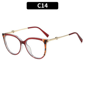 C14 - Dark Brown with Leopard Print on Both Sides