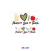 Wholesale 8pcs Teaching Warm Drink Maternal Phrase Hand Drawn Character Floral Decor Mini Cup Keychain Sticker OLY Exclusive