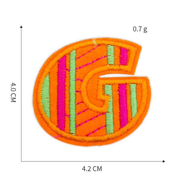 oly-c6272239cc1bc1814c023c93c326f1a6 Wholesale Modern Letter Patch Embroidery Sticker Rayon Fabric Clothing Decorative Accessory