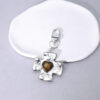 Wholesale Metal Cross Heart Keychain Pendant Trendy Car Key Accessory, Everyday Gift