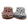 Wholesale Stylish Leopard Print Bucket Hat Sun Protection for Outdoor Beach