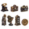 Wholesale Miniature Retro Telephone and Camera Resin Craft Decoration for Dollhouse or Desktop Home Decor Accent