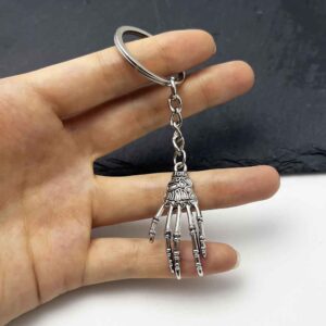 Skull palm keychain