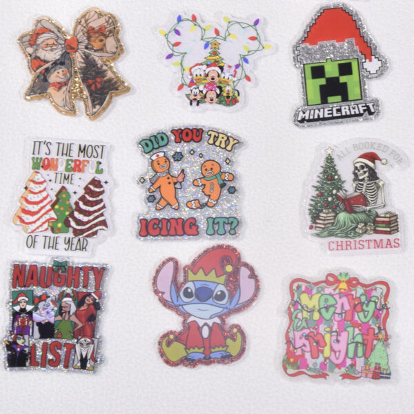 oly-c678a2c53756ec3ab2a534957e1e754d Wholesale Random Different Styles 20pcs 30pcs Christmas Acrylic Flat Backs
