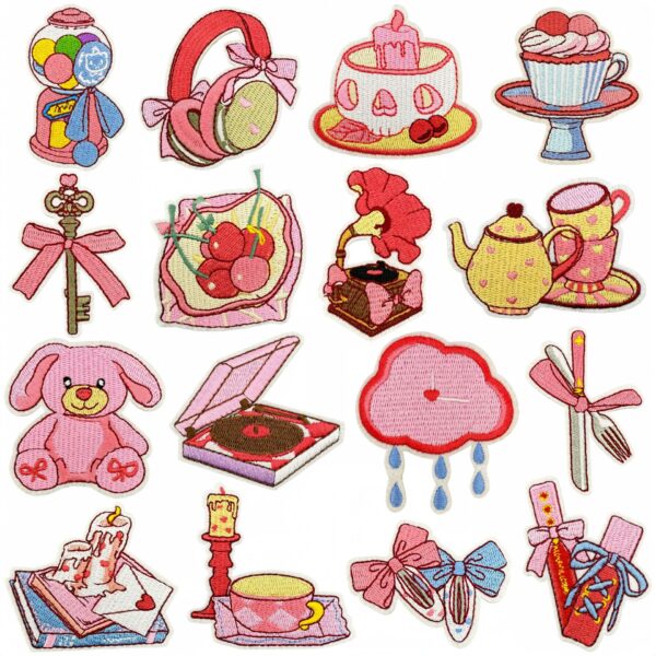 oly-c6852166c19c04a0b668e600668d84c8 Wholesale Pink Cute Bear Embroidered Patch Decorative Sticker for Children's Clothing Fashion Accessory
