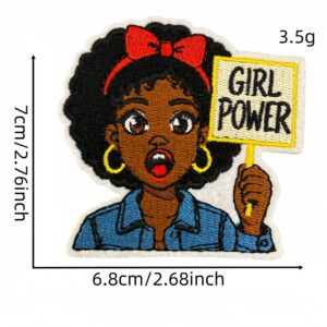 Black girl applique 16#