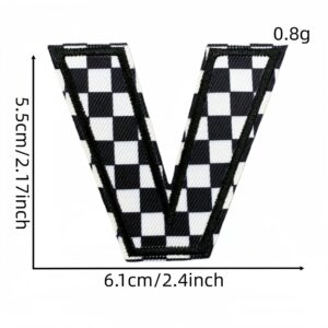 Checkerboard letter patch V