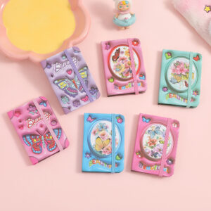 Wholesale Creative Trendy Notebook for Kids Cartoon Butterfly Pattern 80 Sheets Paper Pocket Diary for Girls