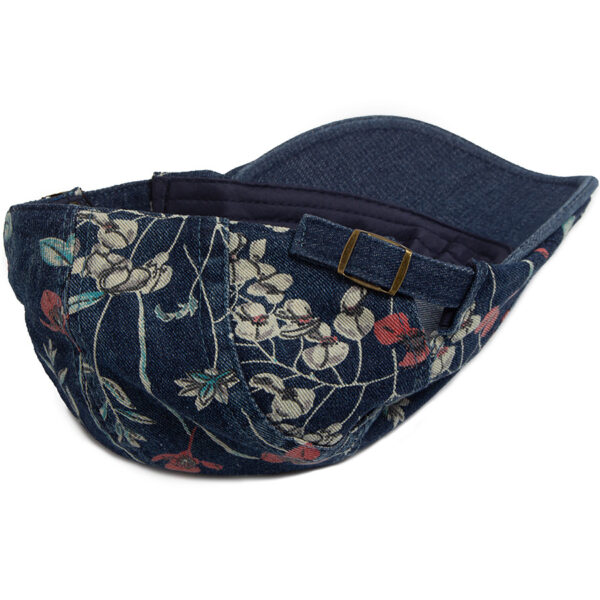 Wholesale Washed Denim Beret Cap Breathable Adjustable Wide Brim Vintage Hat for Men Women