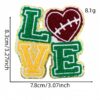 Wholesale Gold Edge Towel Embroidered Rugby Patch Sports Fashion Accessory Decorative