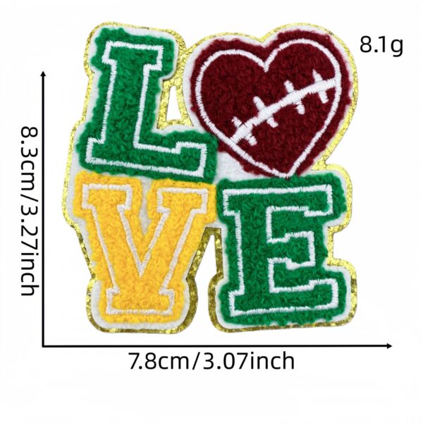 Wholesale Gold Edge Towel Embroidered Rugby Patch Sports Fashion Accessory Decorative