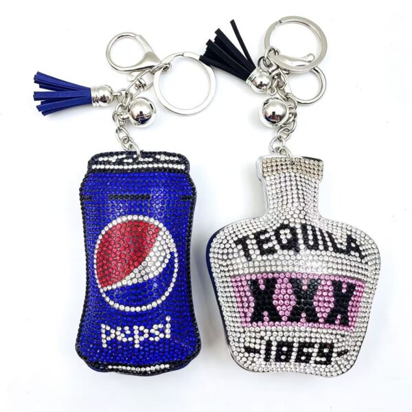 oly-c6c40d362fd17b2ca524bed5a3dffe35 Wholesale Rhinestone Letter Keychain for Bottle and Bag Trendy Fashion Accessory