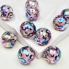oly-c6c551bd40cb12d2c703c640e65782be Wholesale Leopard Print Acrylic Loose Beads Red DIY Phone Charm and Bag Charm Jewelry Accessory