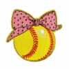 oly-c6c65134e0380aa2a0ebc559d5813c7c Wholesale Cartoon Baseball Embroidered Patch - Yellow with Gold Edge Iron-On Clothing Accessory for Gift or Resale