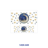 Wholesale 2/4/8pcs Watercolor Moon Star Building Print Mini Cup Keychain Sticker