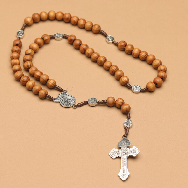 Wholesale Cross Rosary Beaded Necklace Fashion Jewelry Accessory Boutique Resale Gift