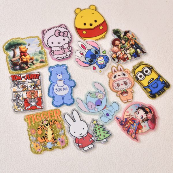 oly-c7054ad22e8d1f6dd31ca22f180b3f9f Wholesale Random Different Styles 20pcs 30pcs Cartoon Acrylic Flat Backs