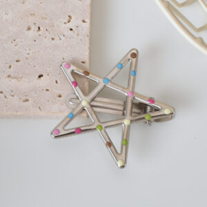 8#Color dot five-pointed star-5.5cm