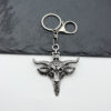 Wholesale Punk Skull Goat Head Devil Keychain Pendant Fashion Accessory for Boutique Resale