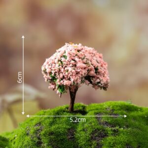 Pink flowers on green background