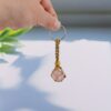 oly-c725f11d9d24024c9cd8ff1192a83af4 Wholesale Natural Amethyst Tiger Stone Keychain Adjustable Mesh Bag Charm Decorative Key Ring