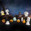 Wholesale Resin Halloween Ornament - Vampire Kitten Ghost Pumpkin Crystal Ball Decorative Accent for Resale