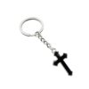 Wholesale Double Cross Keychain Black Cross Design for Bag Car Key Decorative Accessory