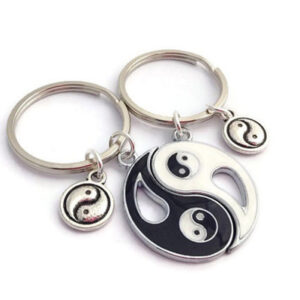 oly-c7301cdc36d1613d66f8b1c4ca8794c1 Wholesale Yin Yang Bagua Pendant Keychain Fashion Accessory Alloy Couple Gift