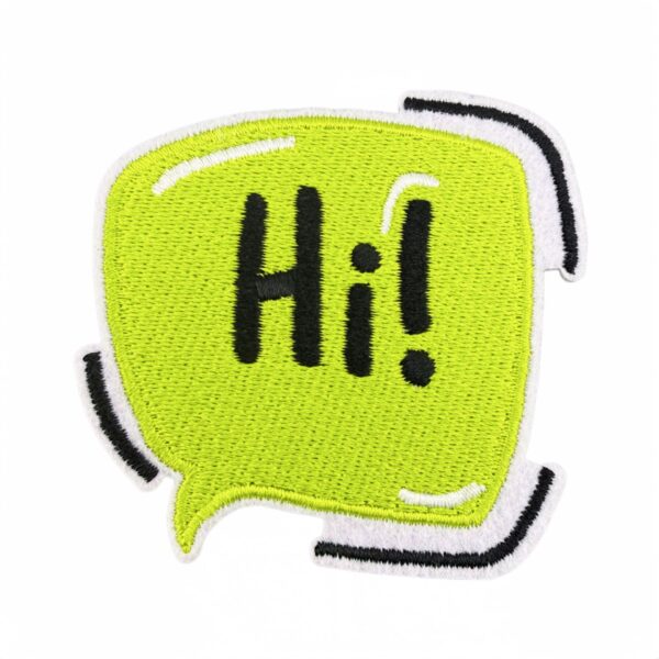 oly-c73f8d982877398f8938202f5f8f94f1 Wholesale Hello Hello Embroidered Patch - Trendy Decorative Accent for Everyday Use