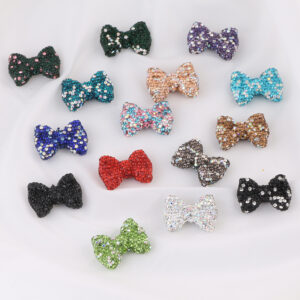 Wholesale Classic Bow Design Soft Clay Beads Red Loose Beads for DIY Keychain Fashion Accessory for Resale