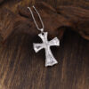 oly-c74cfce608a062e5afe7e494a699ab05 Wholesale Antique Silver Cross Skull Pendant Necklace, Fashion Chain Accessory for Party Gifts