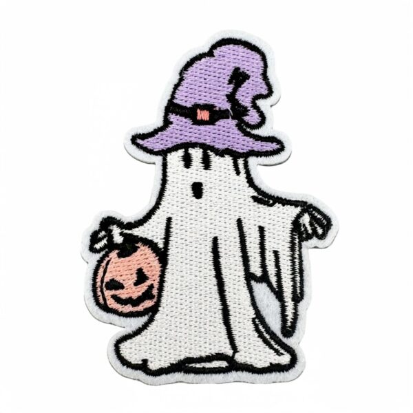 Wholesale Halloween Ghost Pumpkin Iron-On Embroidery Patch, Clothing Decorative Sticker