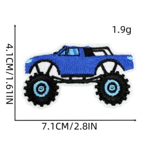 Cartoon car cloth stickers 2#