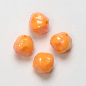 09-orange / The size is about 12mm, the hole diameter is about 1.8mm (sold by piece)
