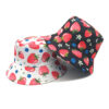 Wholesale Strawberry Fisherman Hat Double-Sided Sun Hat Outdoor Casual