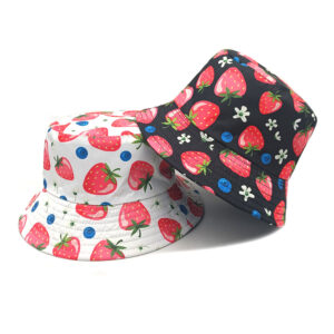 oly-c78c2a4fc38f6b58dd55e5fe4a1d37b6 Wholesale Strawberry Fisherman Hat Double-Sided Sun Hat Outdoor Casual