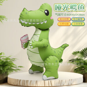 Three-dimensional matte crocodile-f1170