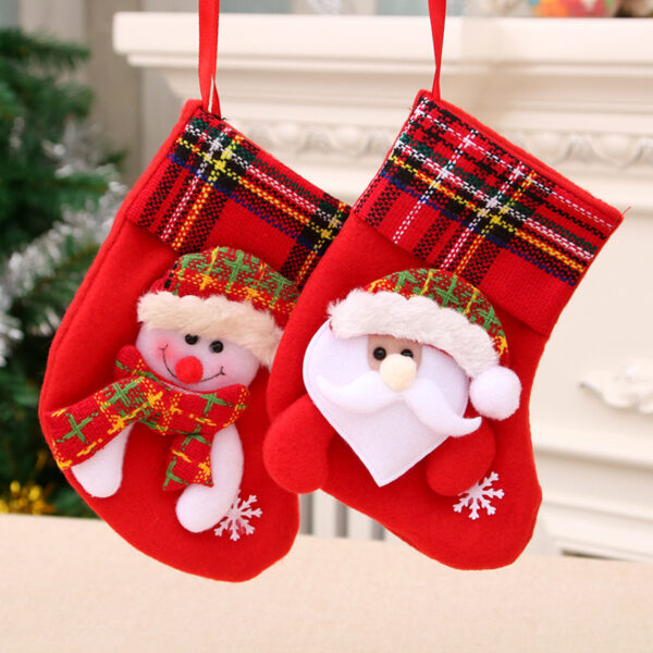 oly-c7a3c9ad98907d59bd80fe6f431f71a7 Wholesale Red Christmas Stocking Cloth Hanging Decor for Holiday Gifts