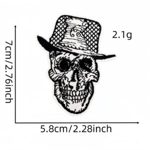Black skull cloth patch 15 #