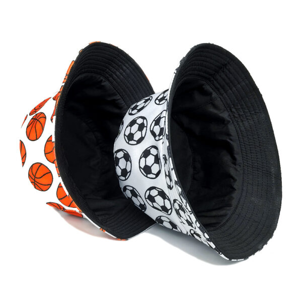 Wholesale Fashion Printed Bucket Hat with Basketball Pattern for Sun Protection and Casual Daily Wear