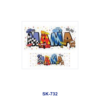 Wholesale 8pcs Rainbow Floral Butterfly Firework Stylized Character Custom Texture Maternal Letter Decor Mini Cup Keychain Sticker OLY Exclusive