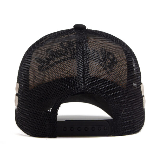 Wholesale Distressed Embroidery Trucker Hat Men Summer Baseball Cap Vintage Mesh Cap Fashion Accessory