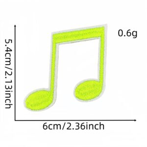 Musical note cloth sticker 12#