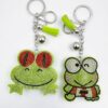 Wholesale Cute Cartoon Frog Rhinestone Keychain Alloy Key Ring Bag Charm Gift