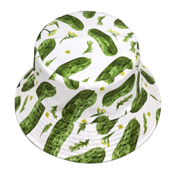 Wholesale Fashion Reversible Cucumber Print Bucket Hat Sun Protection Everyday Style
