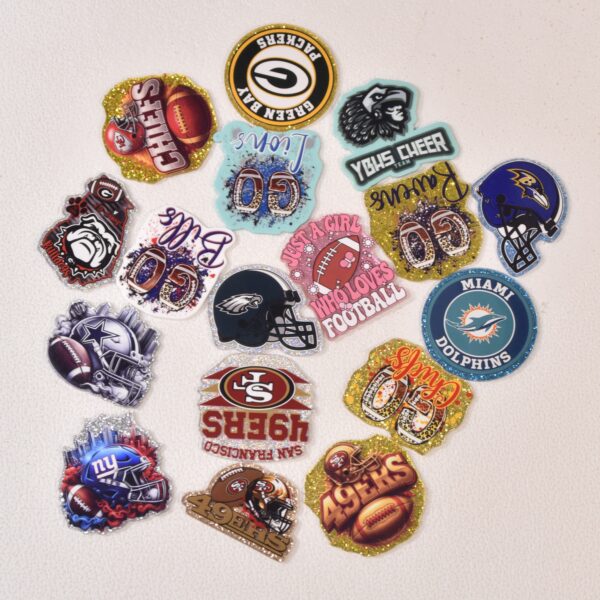 oly-c80e1b6bb88d983d6281b35a319e6c60 Wholesale Random Different Styles 20pcs 30pcs Ball Team Series Acrylic Flat Backs