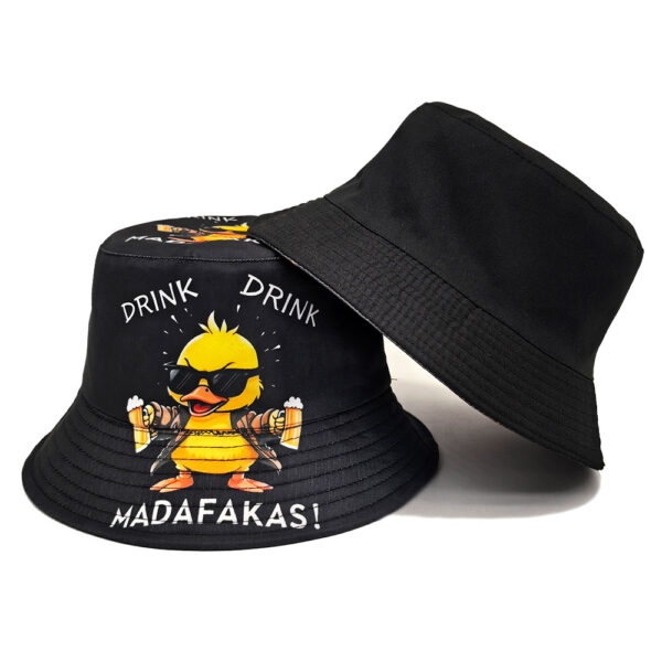 Wholesale Chic Duck Chick Print Bucket Hat Sun Protection Dome Hat for Resale